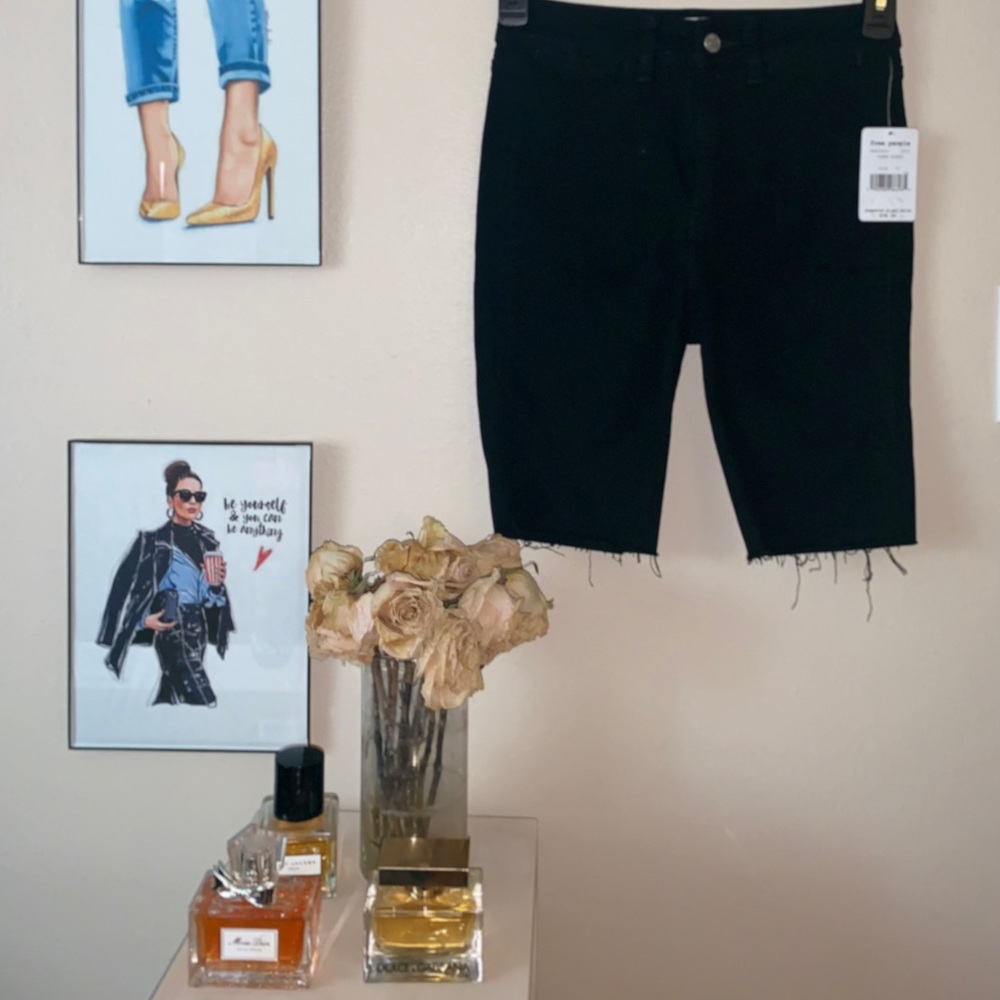 Free People Bermuda jean shorts